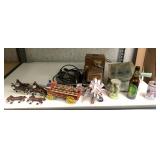 Lot Ballantine Cans, Horses and Wagons, Others