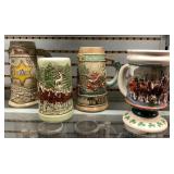 4 Budweiser Steins