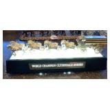 Clydesdale Horses Light Up Advertising Display