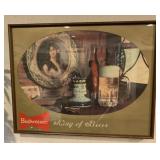 Budweiser King of Beers Framed Advertising