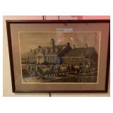 Genessee 12-Horse Team Framed Print