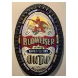 Plastic Budweiser Sign
