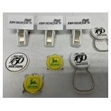 (8) John Deere pcs-Keychains/Clips/Screwdriver