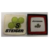 Steiger patch and Lufkin tape measure in box