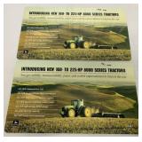 (2) John Deere Parts Counter Mats 8000 Tractor