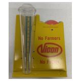Vicon advertising rain gauge