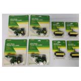 (8) 1/64 JD Tractor w/ Loaders & Grain Drills