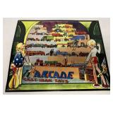 Contemporary Tin Arcade Cast Iron Toys SIgn