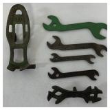 John Deere foot pedal & wrenches plus a