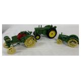 (3) 1/16 JD Tractors; 80, Waterloo Boy & BR