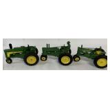 (3) 1/16 JD Tractors; 630, Model A, 40th Anniv, A