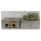 (2) Case IH Chevy Panel & 1923 Truck Banks