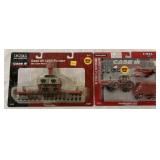 (2) 1/64 Ertl Case IH Planter/Harvester & Wagon