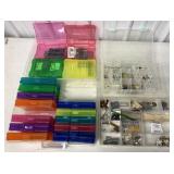 3 plastic organizers w/model building parts