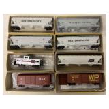 8 Accurail HO train cars