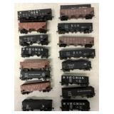 16 HO hoppers some w/ coal some w/o