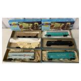 6 Athearn HO train cars