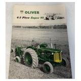 1955 Oliver 4-5 Plow Super 99 brochure