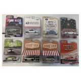 8 Greenlight die-cast vehicles in blister packs