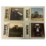 4 White tractor brochures