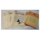 stack of Oliver  & Cletrac service bulletins