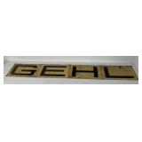 GEHL metal signage letters