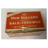 1/16 New Holland Model Bale thrower and 6 bales