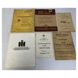 6 International Harvester Operator Manuals and