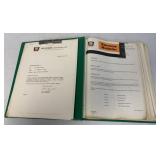 binder of Oliver Service Bulletins 1960s