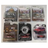 6 Greenlight die-cast vehicles in blister packs
