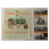 1932 & 1936 Oliver Row Crop Tractor brochures