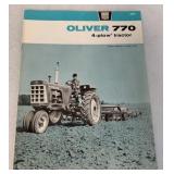 1965 Oliver 770 4-plow tractor brochure