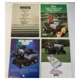 4 White lawn & garden brochures, flyer and parts