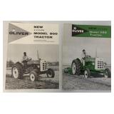 (2) 1960 Oliver 500 Tractor brochures