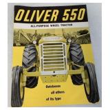 Oliver 550 All-Purpose Wheel Tractor brochure