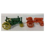 Scale Models Allis Chalmers tractor and cast iron