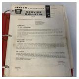 binder of Oliver Service Bulletins-1950s-60s
