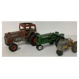 (3) 1:64 scale parts tractors
