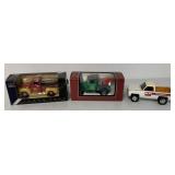 (2) die cast tractor adv. truck banks & M-F pickup