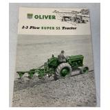1955 Oliver 2-3 Plow Super 55 Tractor brochure