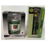 1/64 Oliver Can coin bank and John Deere gas pump