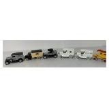 (6) die cast farming adv. truck banks
