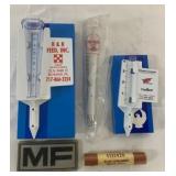 Massey Ferguson rain gauge & brand badge and
