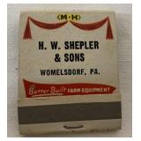 Massey Harris H W Shepler & Sons Matchpack