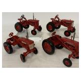 (4) 1/16 IH Farmall Tractors 130/AV/Cub