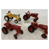 (4) 1/16 Ertl International/Farmall Cub Tractors