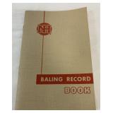 New Holland Bailing Record Book