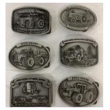 6 John Deere belt buckles