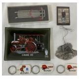 Case & New Holland ashtray, key chains, magnet