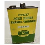 John Deere Enamel Thinner empty 1 Gallon can